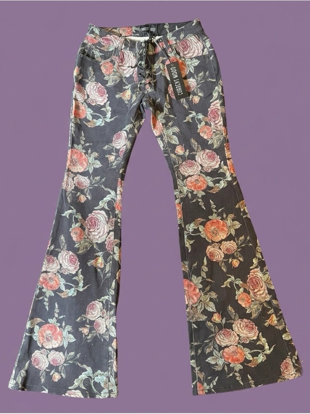 Current Mood x Dolls Kill - Poetic Words Denim Jeans